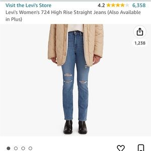 Levi's - 724 High Rise Straight Jeans